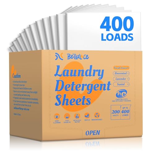 400 Load Eco-Friendly Laundry Detergent Sheets
