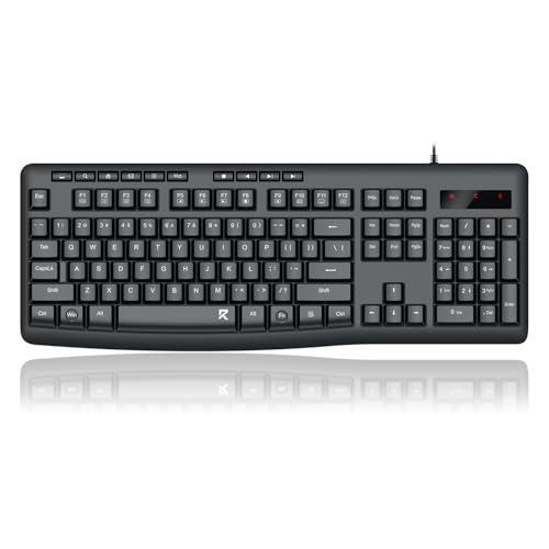 Redragon Quiet Spill-Resistant Full Size Wired Keyboard