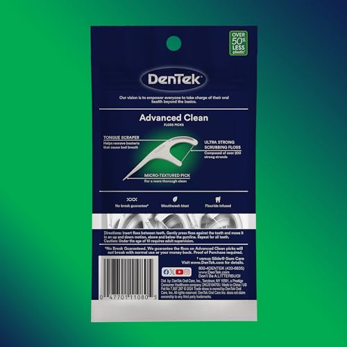 DenTek Triple Clean Floss Picks, 20 Count Pack