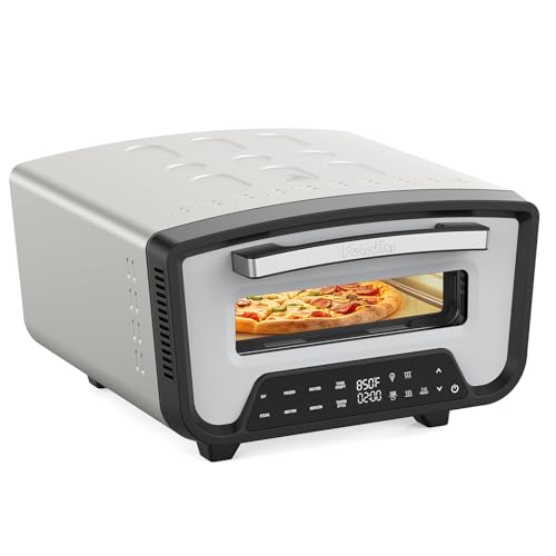 12-Inch Electric Outdoor Pizza Oven with Stone and Peel