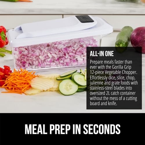12-in-1 Vegetable Chopper by GORILLA GRIP