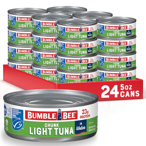 24 Pack Bumble Bee Chunk Light Tuna in Water Cans