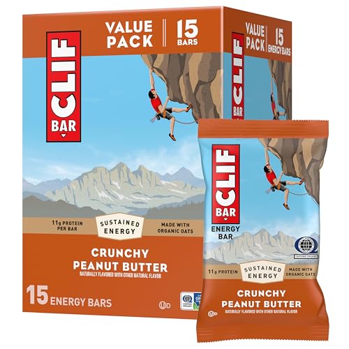 15 Pack CLIF Bar Crunchy Peanut Butter Energy Bars