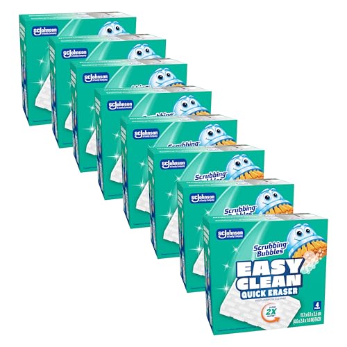 8 Pack Scrubbing Bubbles Magic Eraser Sponges
