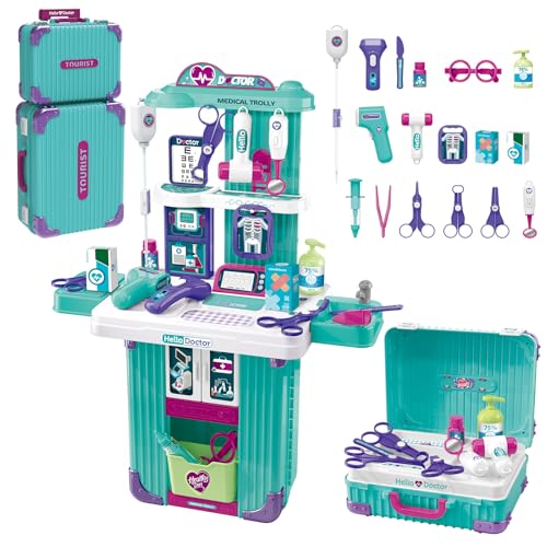 Doctor Kit for Kids Pretend Play Medical Station Set