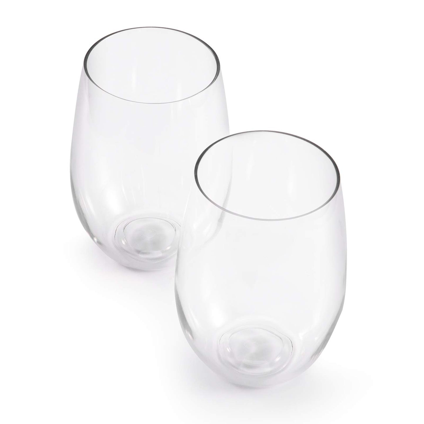 hotder Tritan Wine Glasses Set of 4,20 OZ Stemless BPA-Free Wine Glasses Upgraded,Outdoor Unbreakable Wine Glasses,Clear