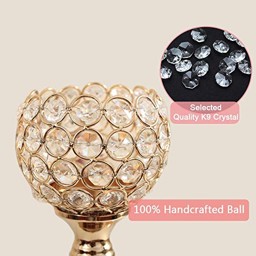 3-Piece Crystal Candle Holders for Home Decor