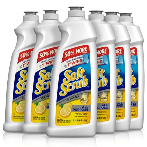 6 Pack Soft Scrub All Purpose Cleaner 36 Ounce