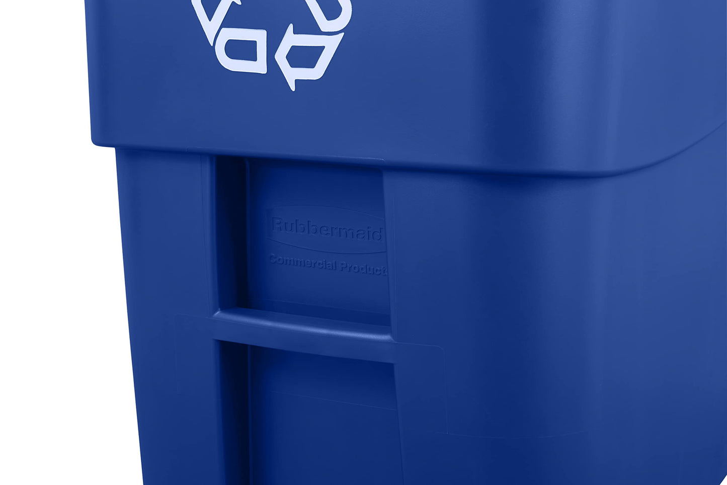 50-Gallon Rubbermaid Heavy-Duty Wheeled Recycling Bin