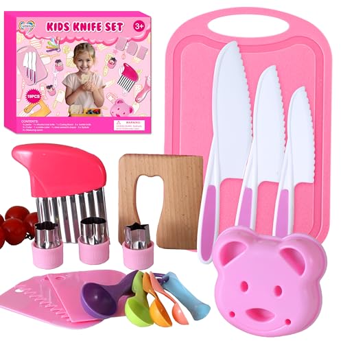 29 Piece Kids Real Cooking Utensil and Knife Set
