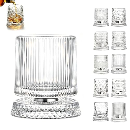 360° Rotating Whiskey Glass Gift