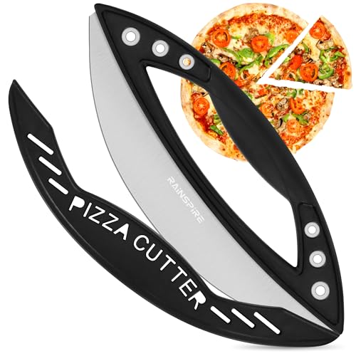 12 Inch Pizza Cutter Rocker Stainless Steel Blade