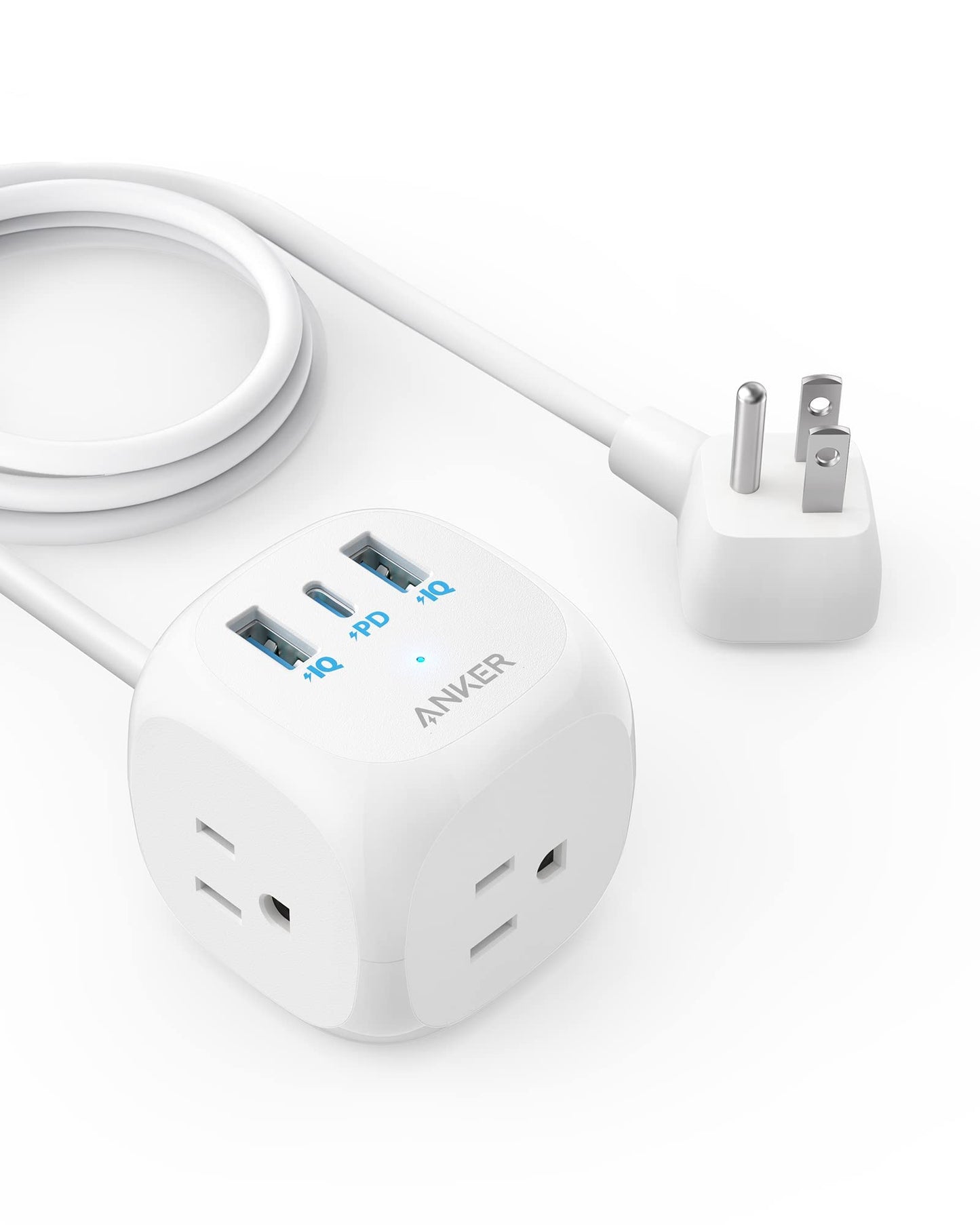 Anker 20W USB C Power Strip with 3 Outlets