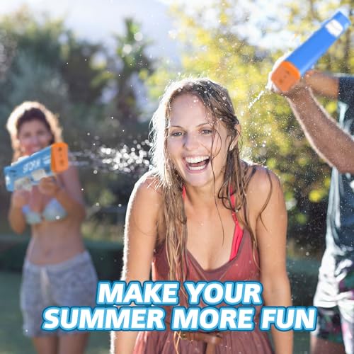 EagleStone Electric Water Gun for Kids Age 8-12, Automatic Squit Gun for Adults 33FT, Modular Battery Powered Auto Water Soaker, Kids Toy, Summer Party Favor Pool Beach Backyard Outdoor Toy Game
