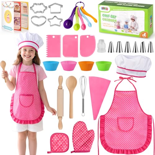 32 Piece Kids Cooking and Baking Play Set