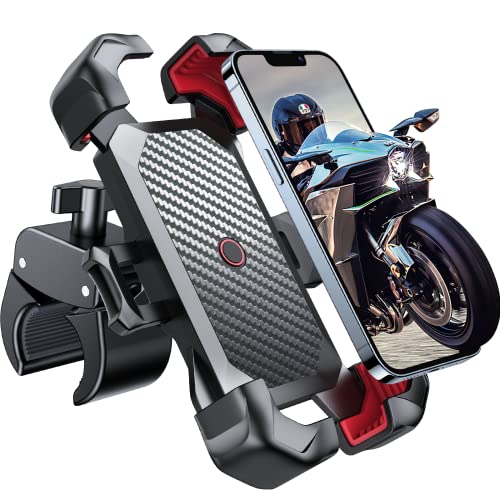 JOYROOM Motorcycle Phone Mount, Auto Lock Anti-Shake Holder