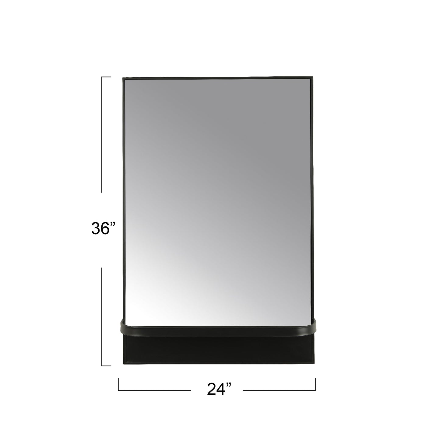Creative Co-Op Wall Mirror with Shelf