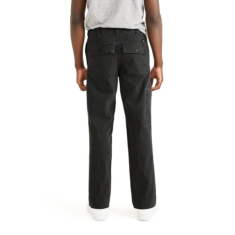 Dockers Men's Go-to Cargo Straight Fit Smart 360 Flex Pants (Standard and Big & Tall), Steelhead, 30W x 30L