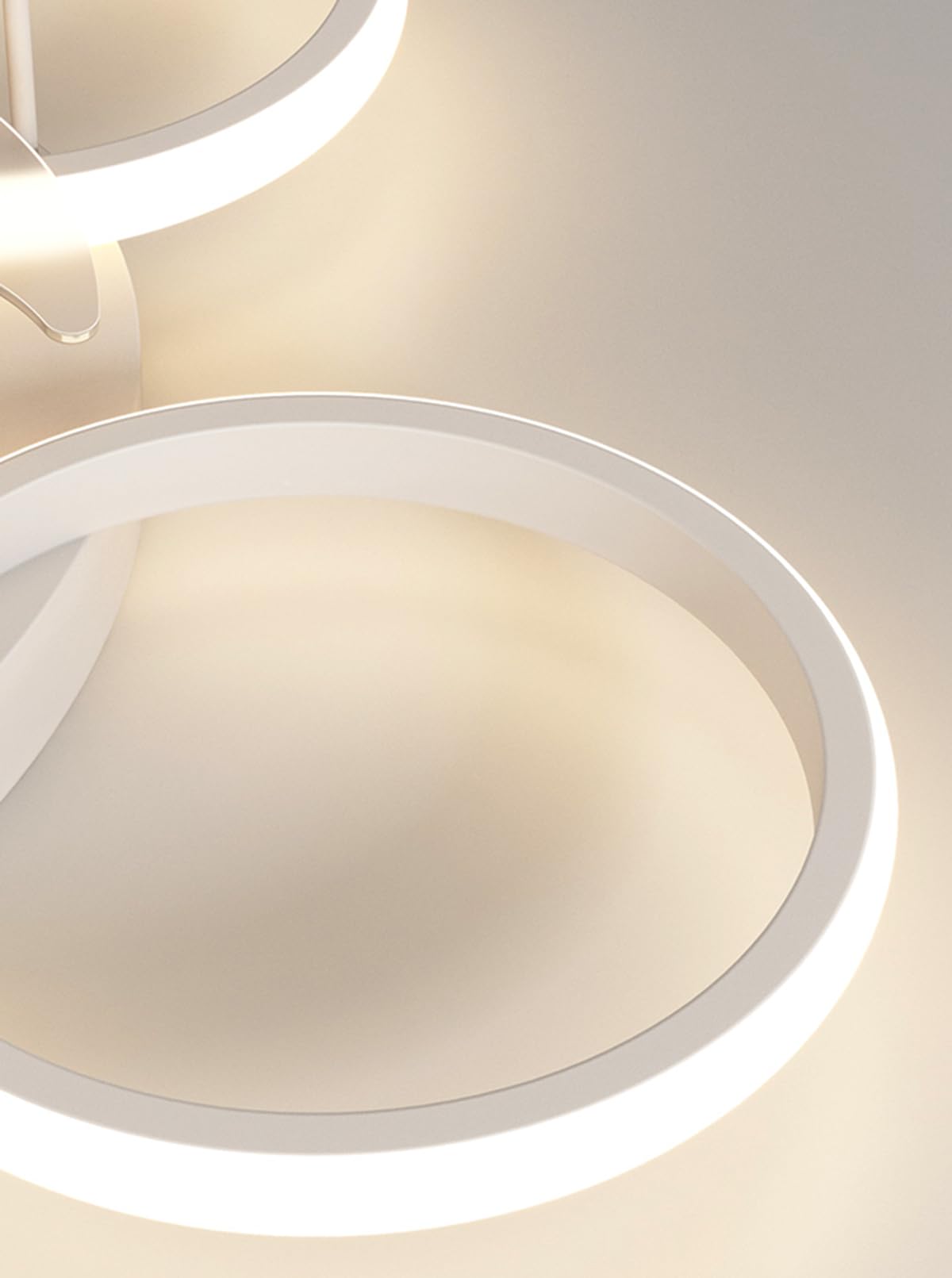 Anyeark Modern Low Profile Ceiling Fan with Light