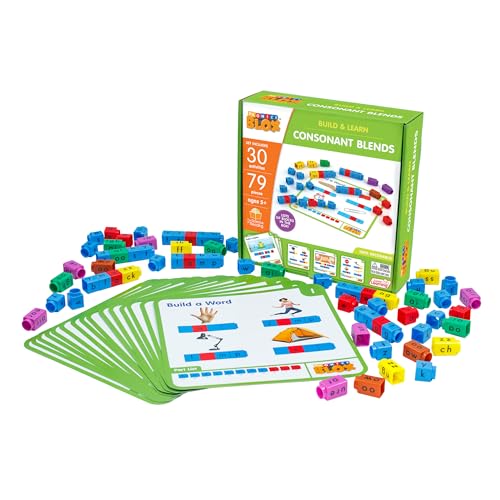 Junior Learning Rainbow Phonics Blox Consonant Blends Set