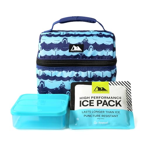 Kids Insulated Lunch Box with Ice Pack Combo