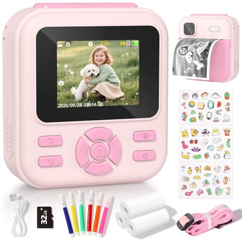 1080P Instant Print Kids Camera with 32GB Card