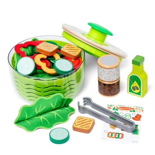 Melissa & Doug Salad Spinner Pretend Play Food Set