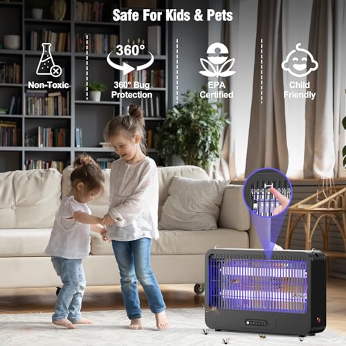 Electric Bug Zapper with Remote and Extra Bulbs