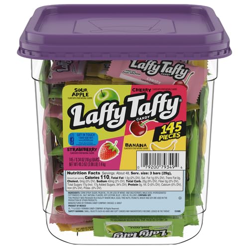 145 Pieces Laffy Taffy Assorted Fruit Candy