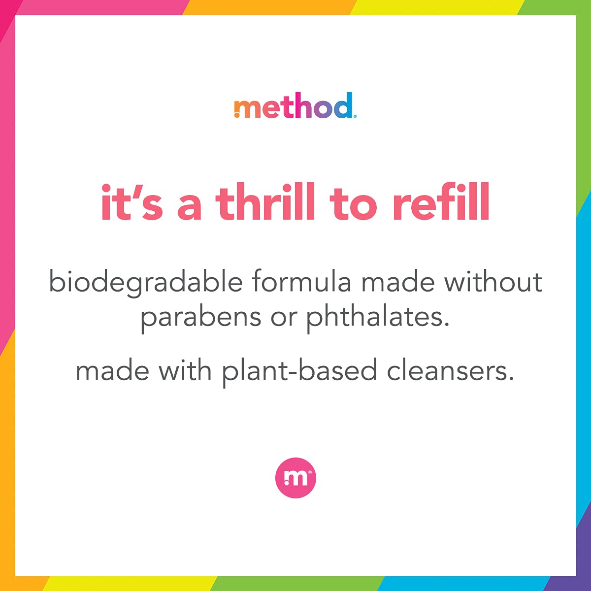 Method Foaming Hand Soap Refill, Pink Grapefruit