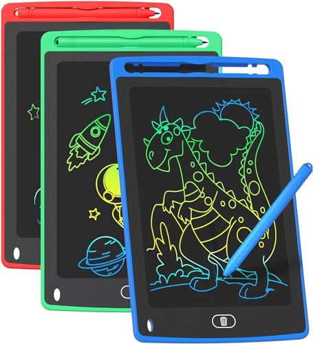 3 Pack 8.5-Inch LCD Kids Writing Tablets