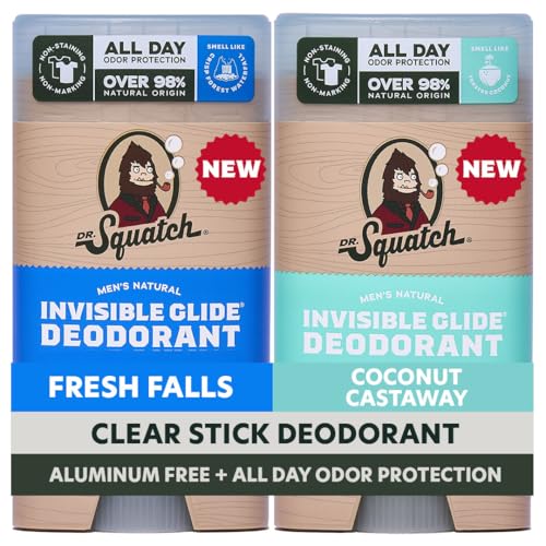 2 Pack Dr. Squatch Aluminum Free Natural Deodorant