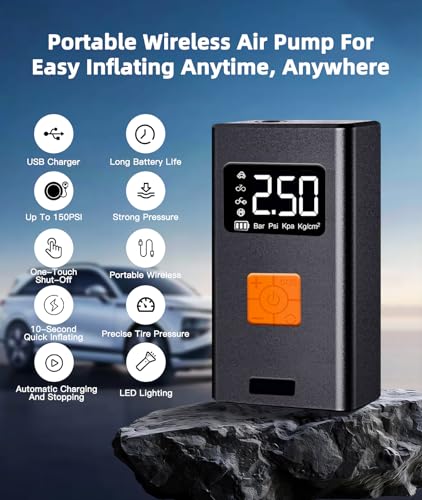 Irosiy Portable Tire Inflator with Digital Display