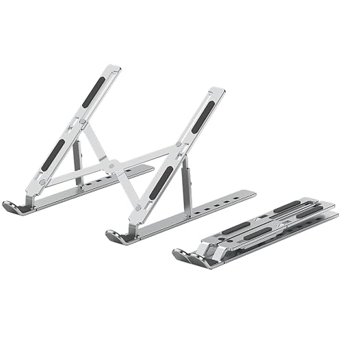 Adjustable Folding Aluminum Laptop and Tablet Stand