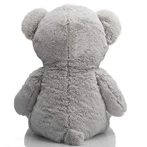 HollyHOME Teddy Bear Stuffed Animal Plush Giant Teddy Bears with Footprints Big Bear 36 inch Gray