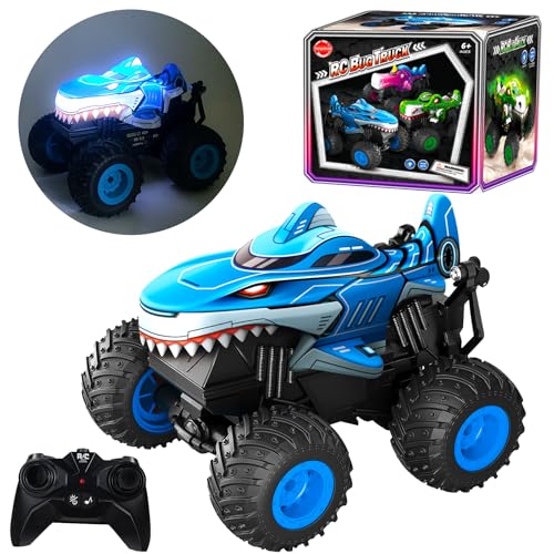 Remote Control Shark Monster Truck Car for Kids