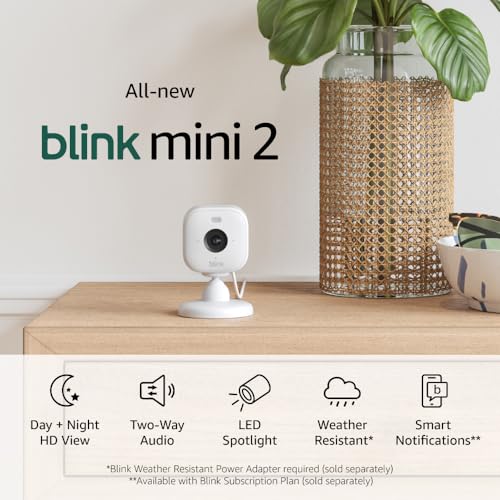 Blink Mini 2 Home Security Camera with Audio