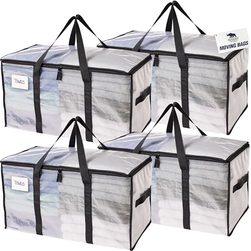 4 Pack Extra Large Heavy Duty Moving Bags