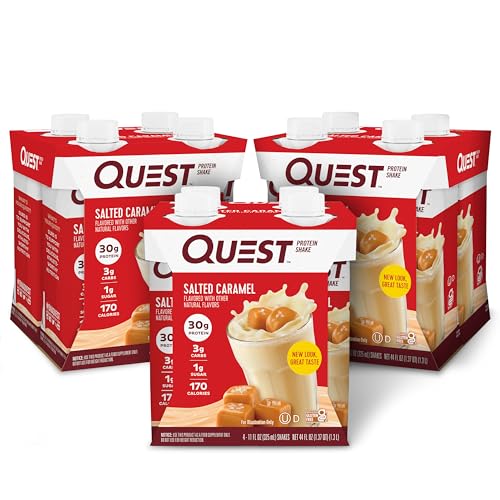 12 Pack Quest Salted Caramel Protein Shakes 30g (OU-D)