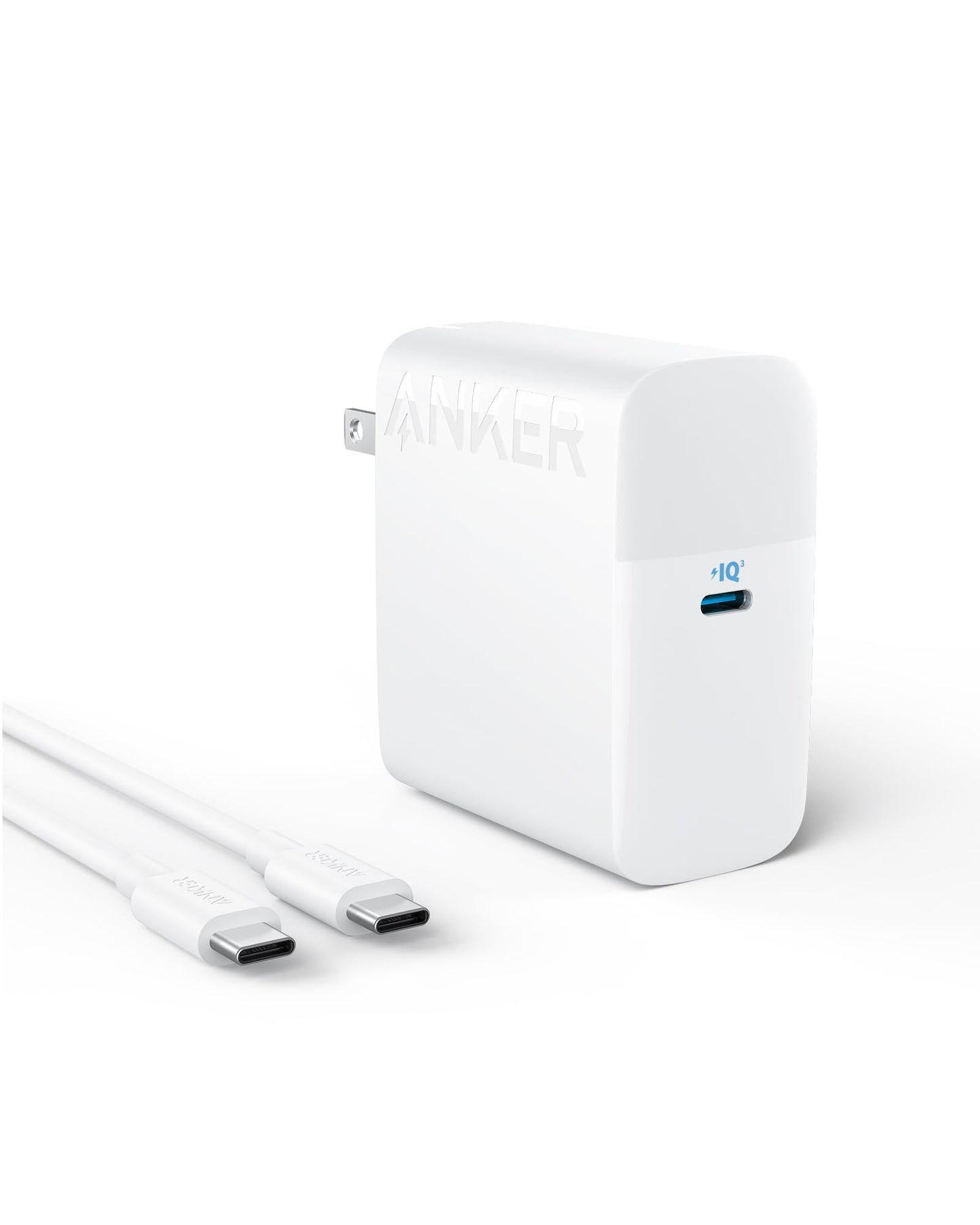 Mac Book Pro Charger, 100W USB C Charger, Anker Compact and Foldable Fast Charger for MacBook Air, Samsung Galaxy, iPad Pro, and All USB C Devices, 5 ft USB C to USB C Cable Included