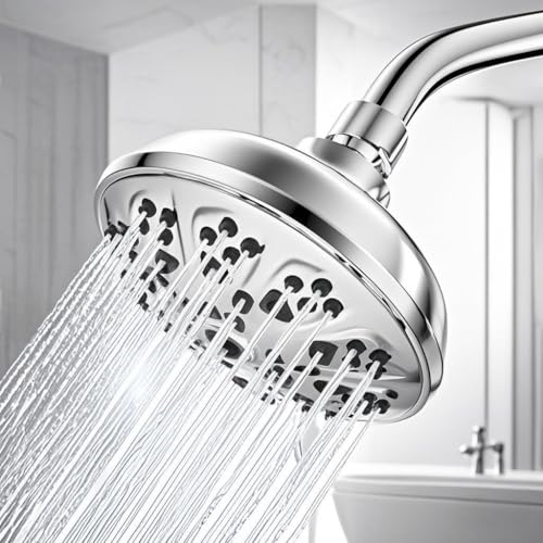 High Pressure 10-Setting Adjustable Rain Shower Head