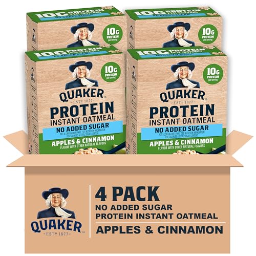 24 Pack Quaker Apple Cinnamon Protein Oatmeal (OU-D)