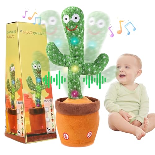 Talking Dancing Cactus Plush Interactive Baby Toy