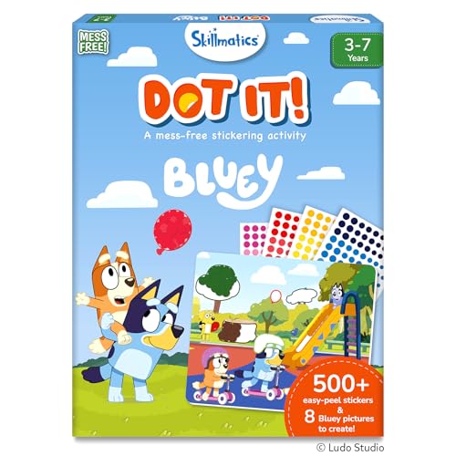 Skillmatics Bluey Sticker Art Craft Kit for Kids