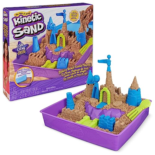 2.5lbs Kinetic Sand Beach Castle Playset with Molds