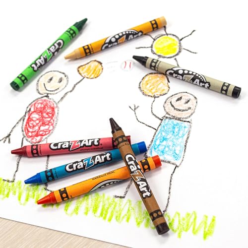 Cra-Z-Art Washable Classic Crayons, Assorted Colors, Pack Of 48 Crayons