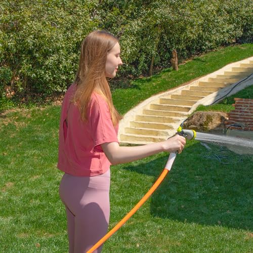 Fevone Garden Hose 3 ft x 5/8", Hose Reel Leader Hose, Lead In Water Hose, Fits Hoses/Pipes of All Replacement/Replaceable Parts, Solid Aluminum Fittings - Zero Leak