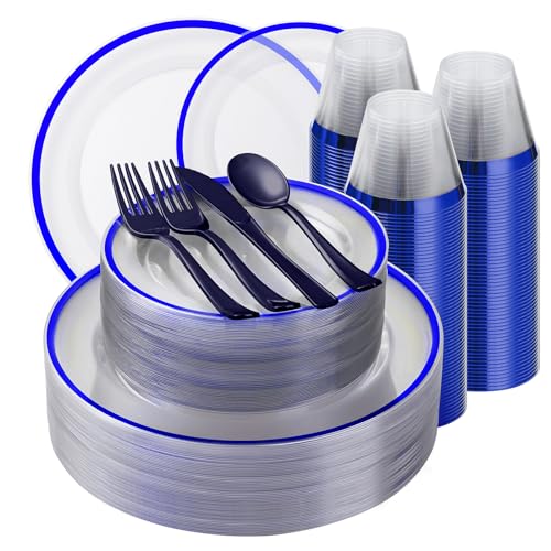 350 Piece Plastic Dinnerware Set