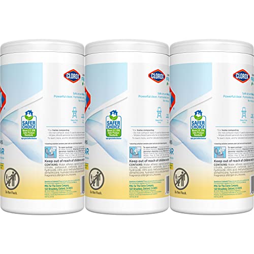 CLOROX Compostable Cleaning Wipes, Lemon Scent, 75 Count