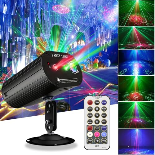 Sound Activated Disco Party Lights with Remote Control